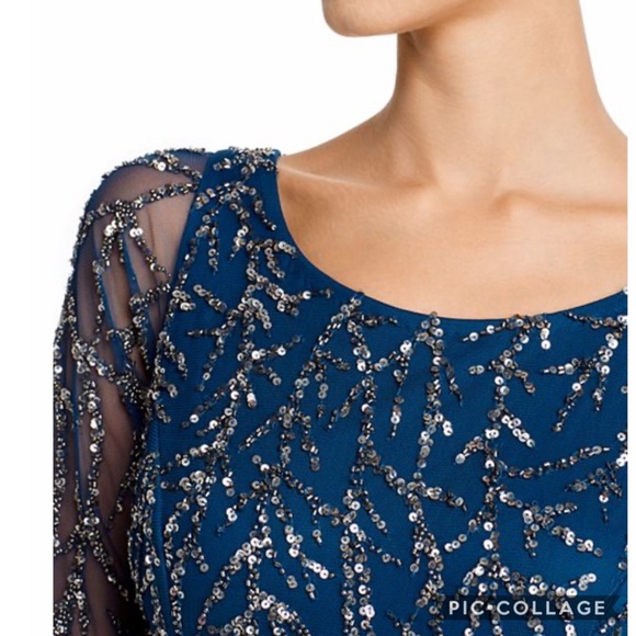 Aidan Mattox evening sequins and beaded Gown - Picture 5 of 10